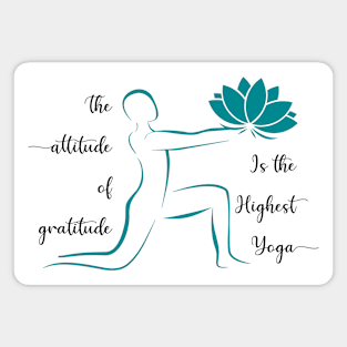 Yoga Gratitude Magnet